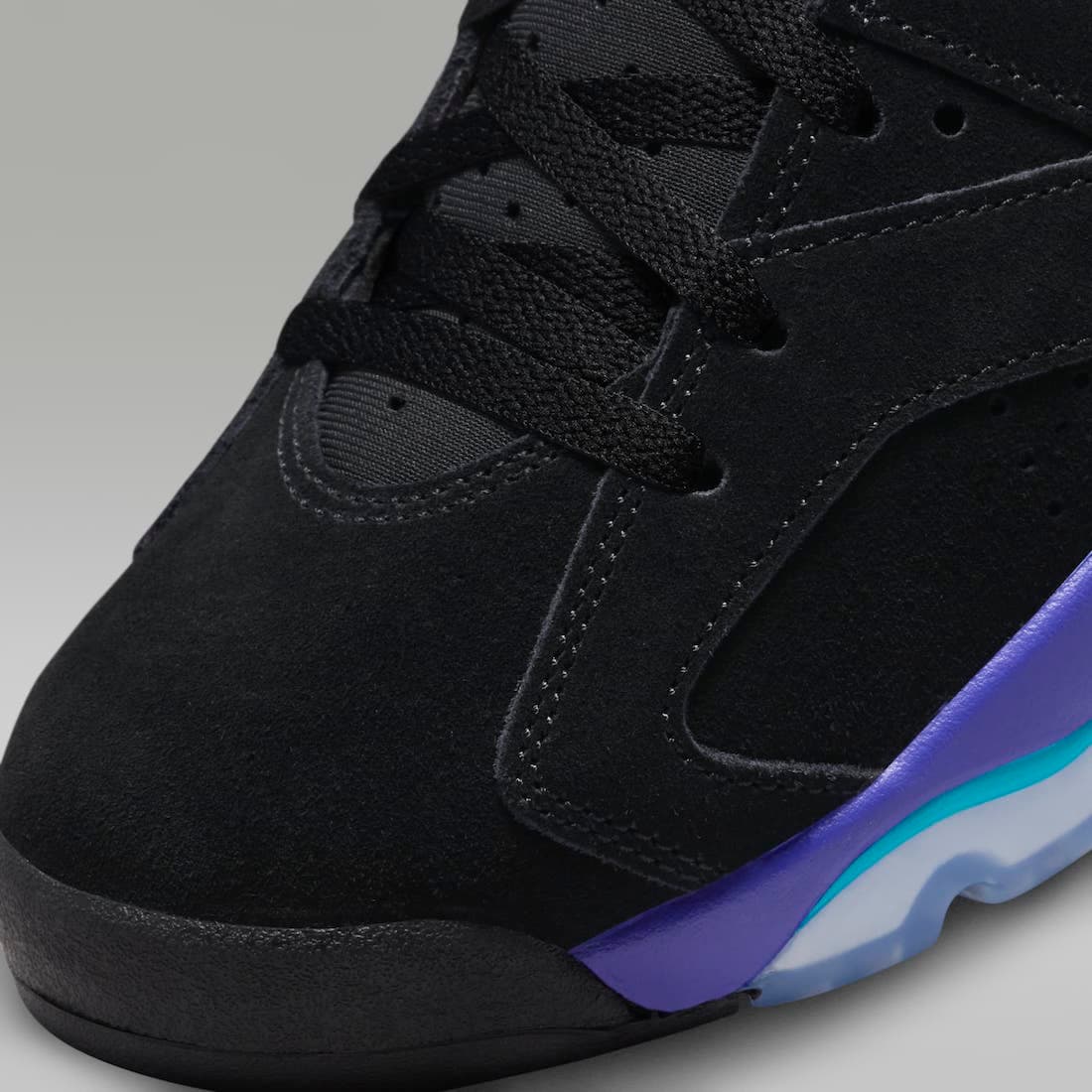 نایک ایرجردن 6 آکوا مشکی آبی Air Jordan 6 Aqua Black Blue — تصویر ۴