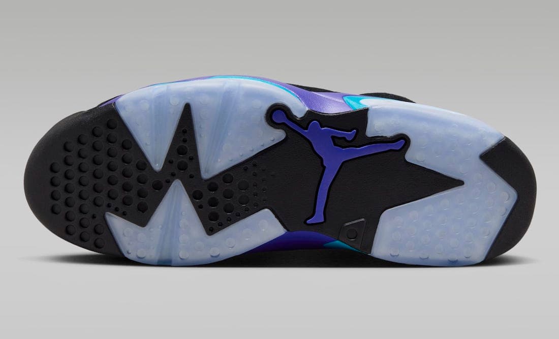 نایک ایرجردن 6 آکوا مشکی آبی Air Jordan 6 Aqua Black Blue — تصویر ۲