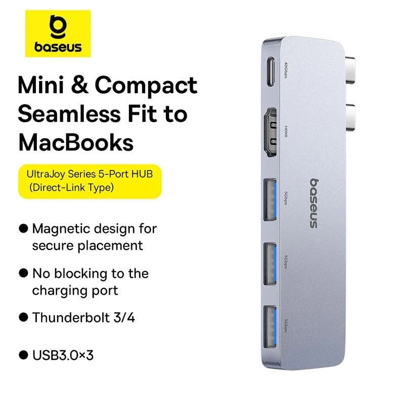 هاب 5 پورت USB-C باسئوس مدل BS-OH180 — تصویر ۲