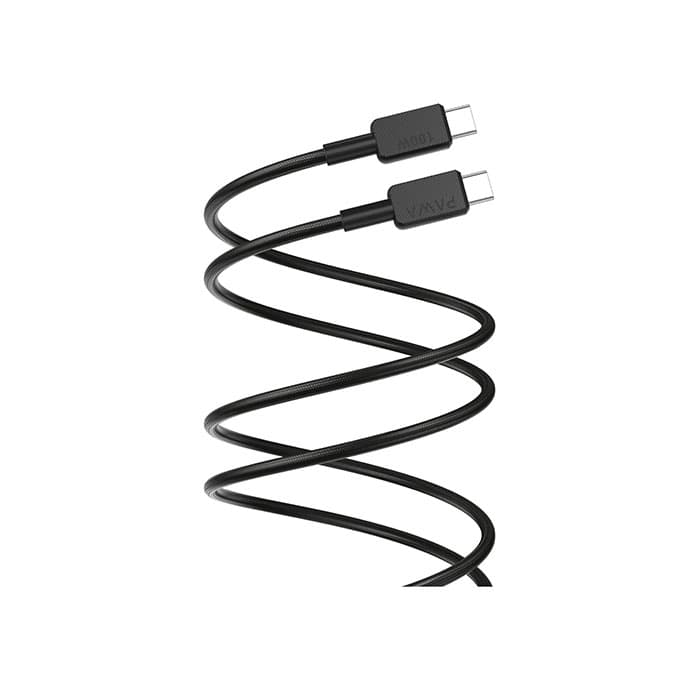 کابل شارژ تایپ C به 100W C پاوا مدل 12B100CC به طول 1.2 متر