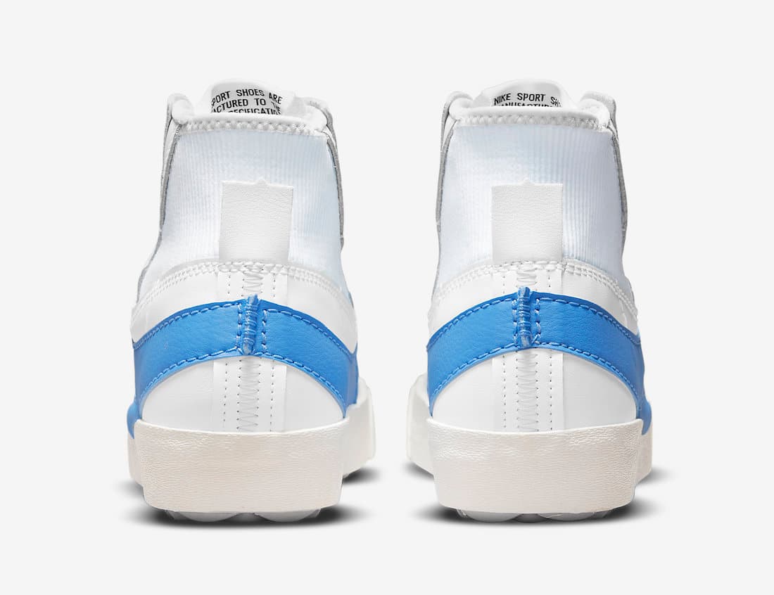 نایک بیلزر مید 77 جامبو سفید آبی Nike Blazer Mid 77 Jumbo white Blue — تصویر ۵