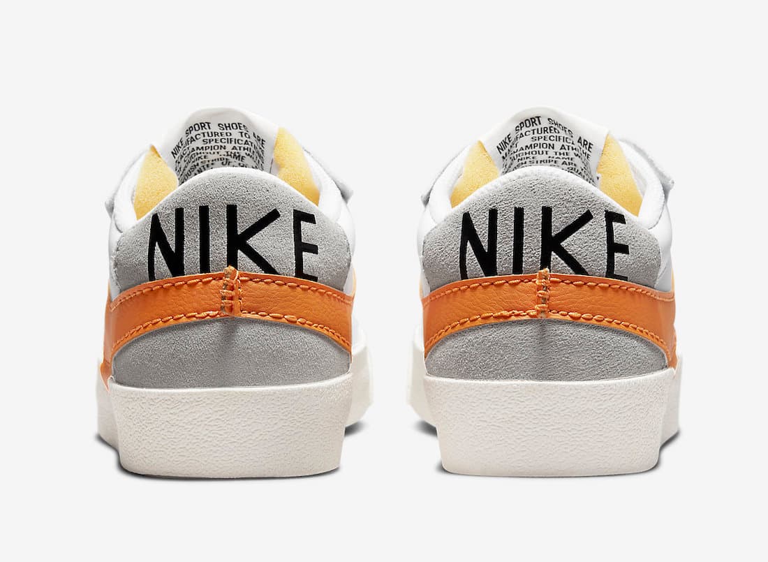 نایک بلیزر جامبو سفید نارنجی Nike Blazer Low Jumbo White Orange — تصویر ۵