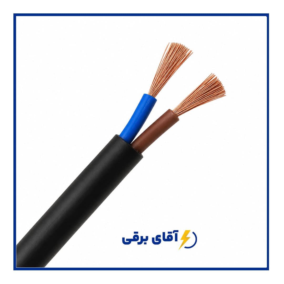 کابل افشان مسی 2.5*2 نیکو رسا کابل بهین (کلاف 100 متری)