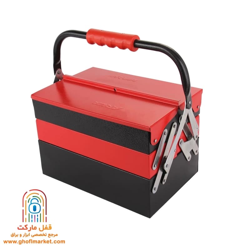 جعبه ابزار فلزی 3 طبقه آروا مدل 4703 — تصویر ۳