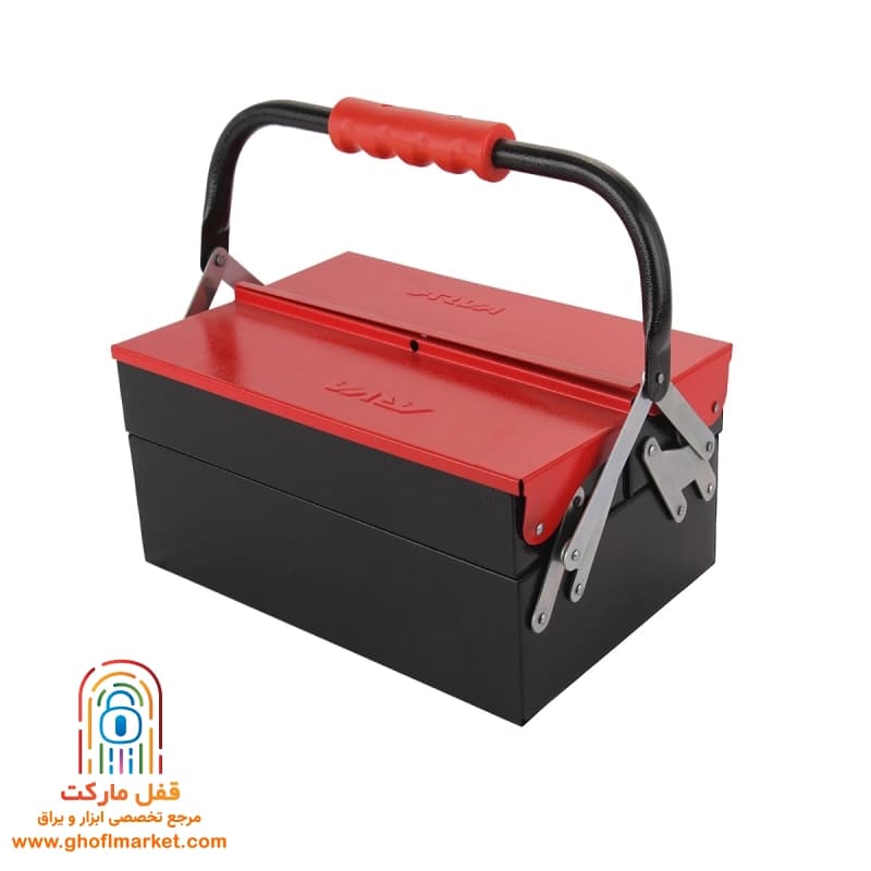 جعبه ابزار فلزی 2 طبقه آروا مدل 4702 — تصویر ۳