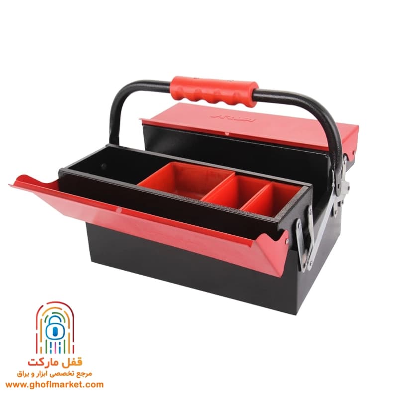 جعبه ابزار فلزی 2 طبقه آروا مدل 4702