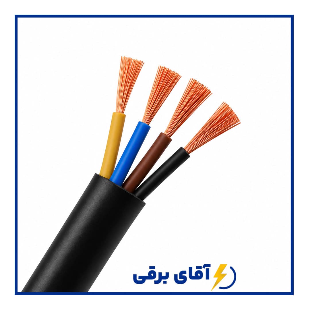 کابل افشان مسی 16 * 4 نیکو رسا کابل بهین (کلاف 100 متری)