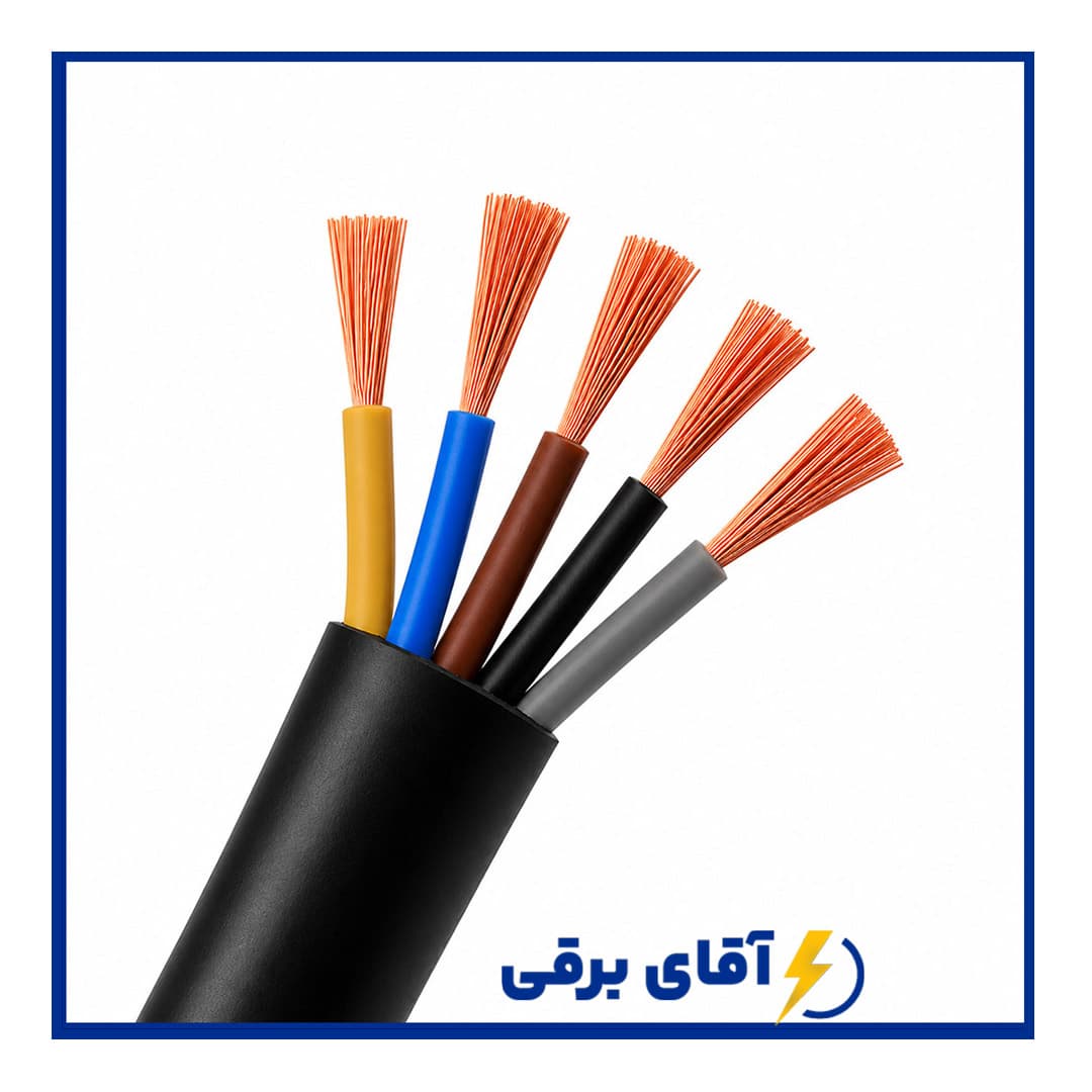 کابل افشان مسی 6 * 5 نیکو رسا کابل بهین (کلاف 100 متری)
