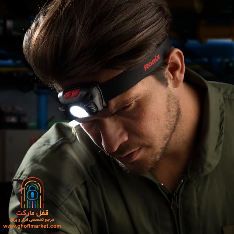 چراغ پیشانی شارژی رونیکس مدل RH-4286 — تصویر ۶
