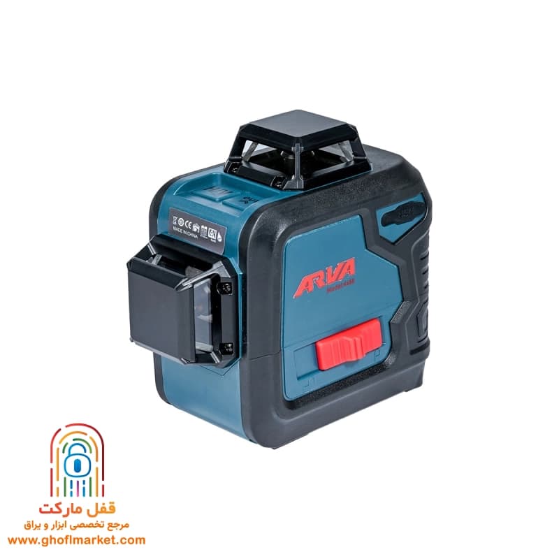 تراز لیزری 3D نور قرمز همراه سه پایه آروا مدل 4688
