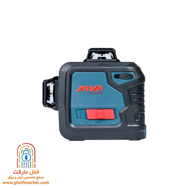 تراز لیزری 3D نور قرمز همراه سه پایه آروا مدل 4688 — تصویر ۳
