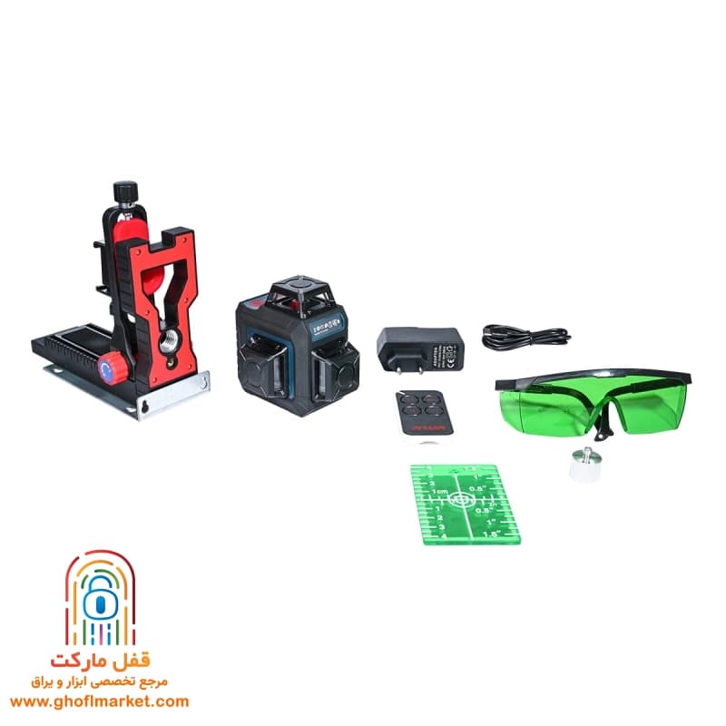 تراز لیزری 3D نور سبز آروا مدل 4682 — تصویر ۴