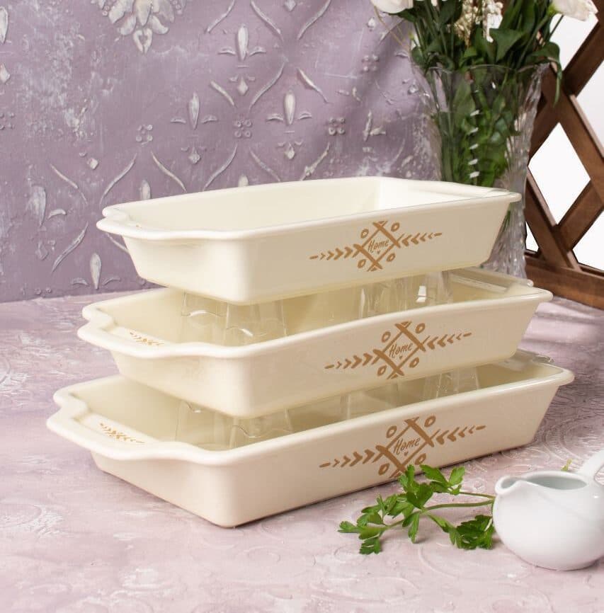 سه تابه چینی مستطیل ریور کد 8170