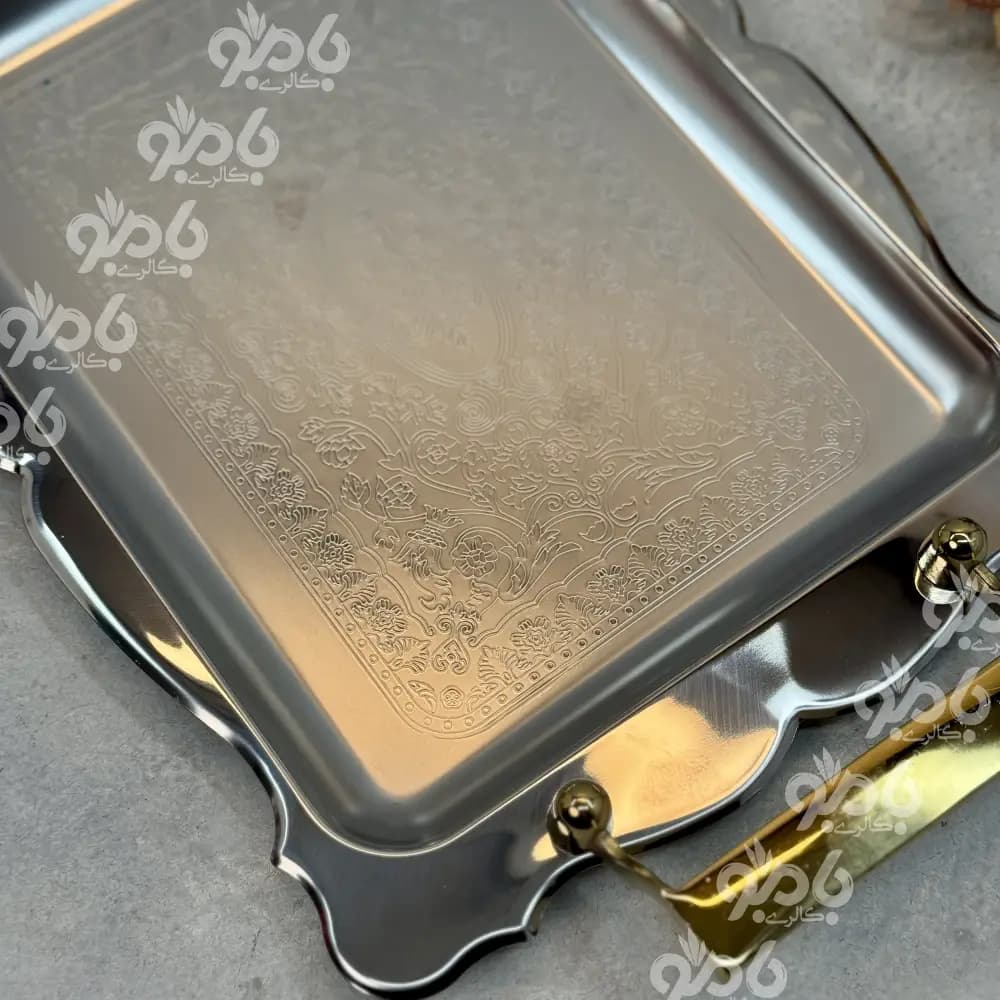 سینی استیل فریکوک مستطیل 2رنگ 0295 — تصویر ۳