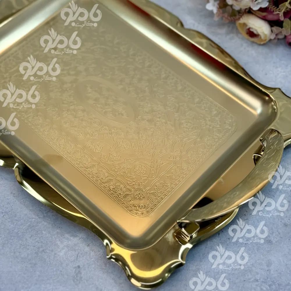 سینی استیل فریکوک طلایی کد0105 — تصویر ۳