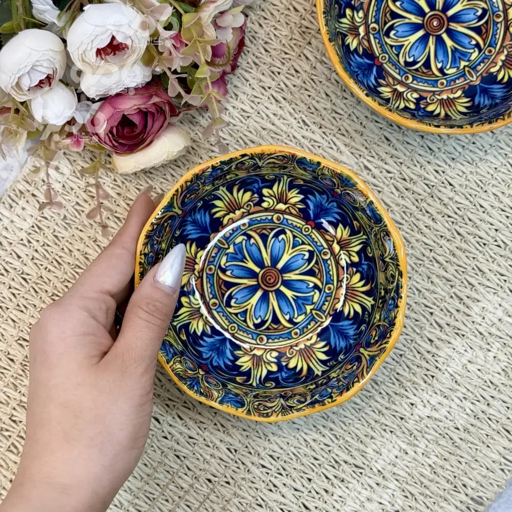 پیاله تک سرامیکی مراکشی 369 — تصویر ۲