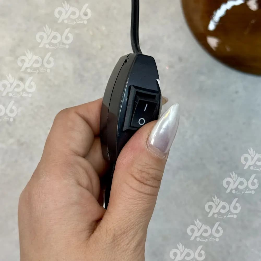 آباژور شمعدانی چوبی کد018 — تصویر ۴
