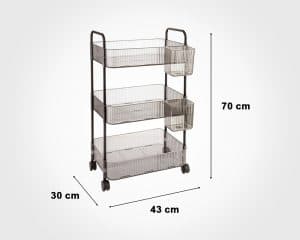ترولی 3 طبقه بزرگ لیمون کد 2422 — تصویر ۳