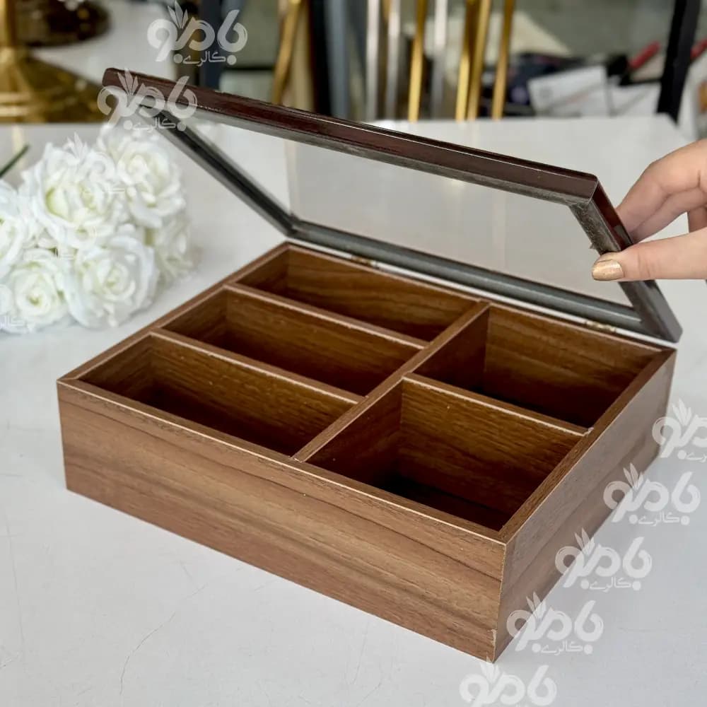 تیبگ چوبی 5خانه 25* 30 کد017 — تصویر ۲