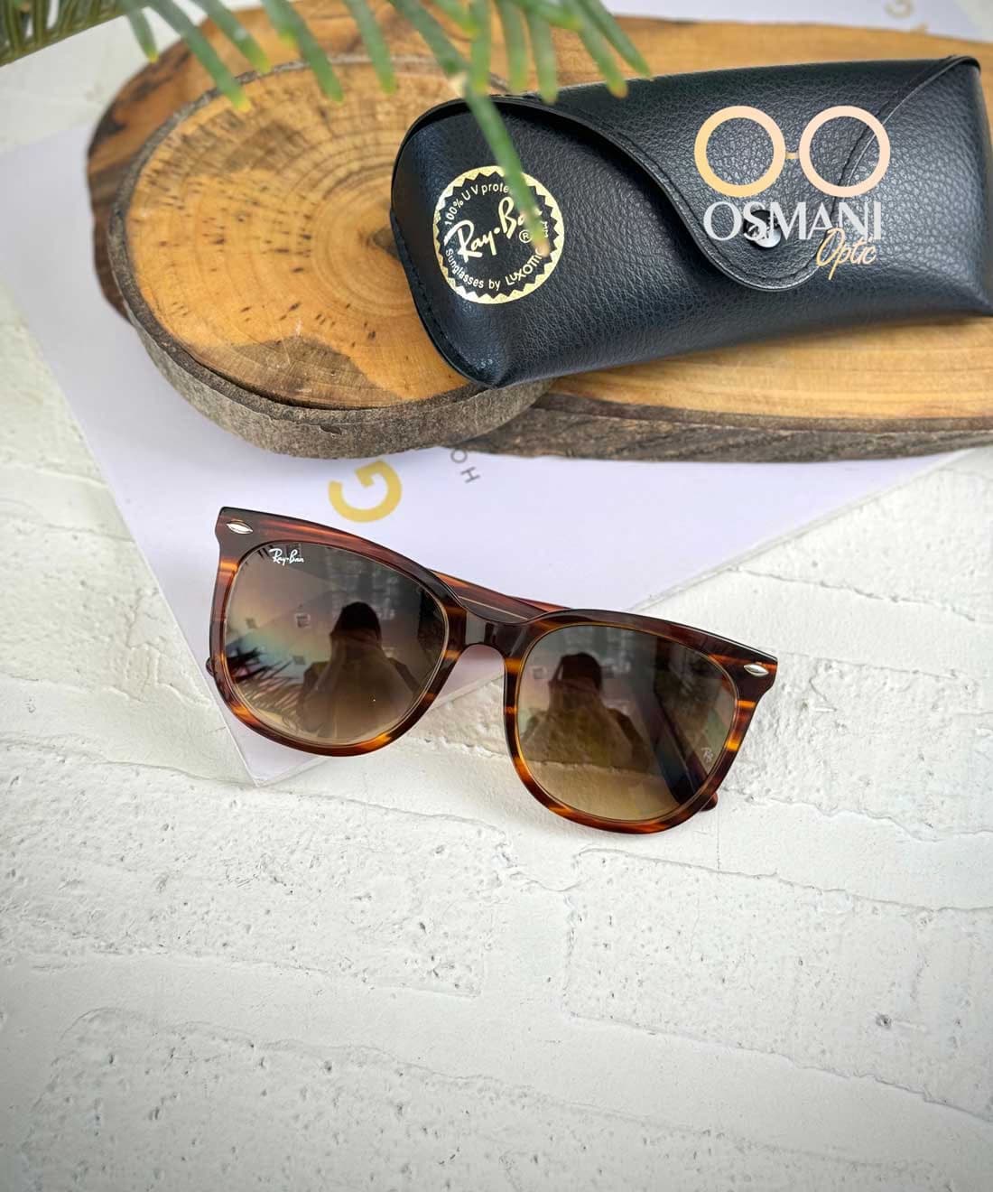 عینک آفتابی ریبن RayBan مدل RB4379D پلنگی — تصویر ۱۰