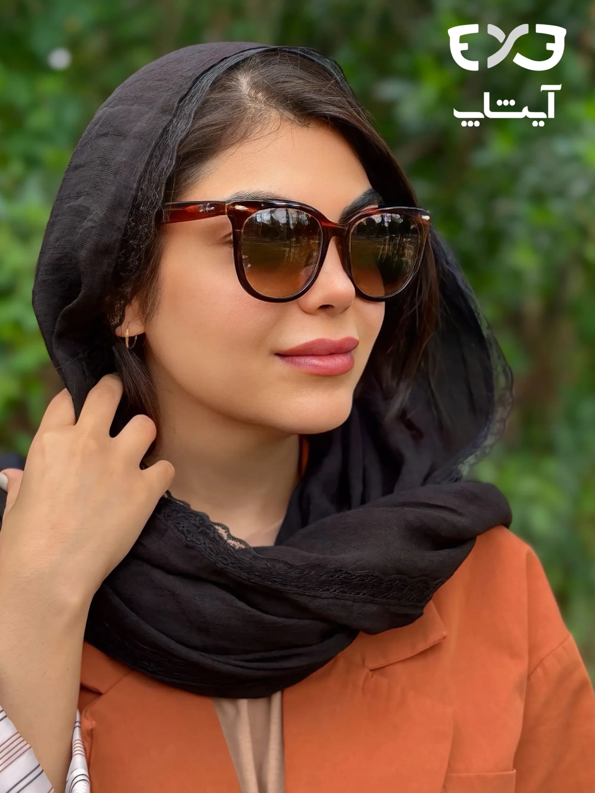 عینک آفتابی ریبن RayBan مدل RB4379D پلنگی — تصویر ۸