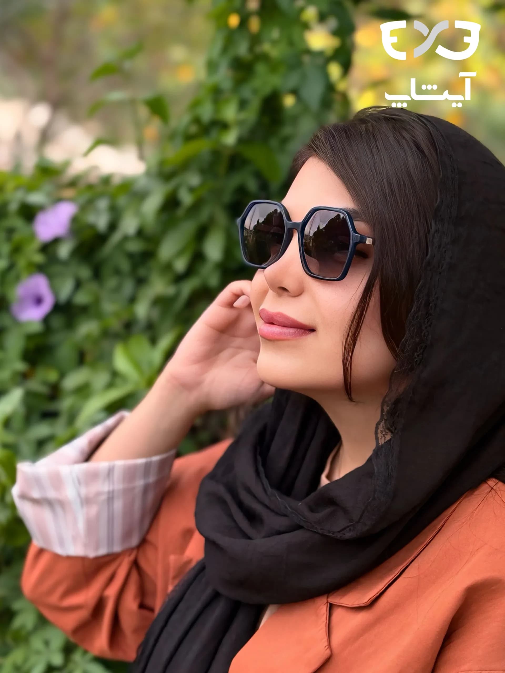 عینک آفتابی دلموند DelMond مدل 8364 سورمه ای — تصویر ۲