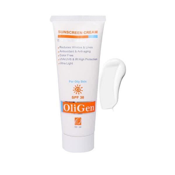 الی ژن کرم ضد آفتاب و ضد چروک فاقد رنگ (پوستهای چرب و جوش دار) SPF 30