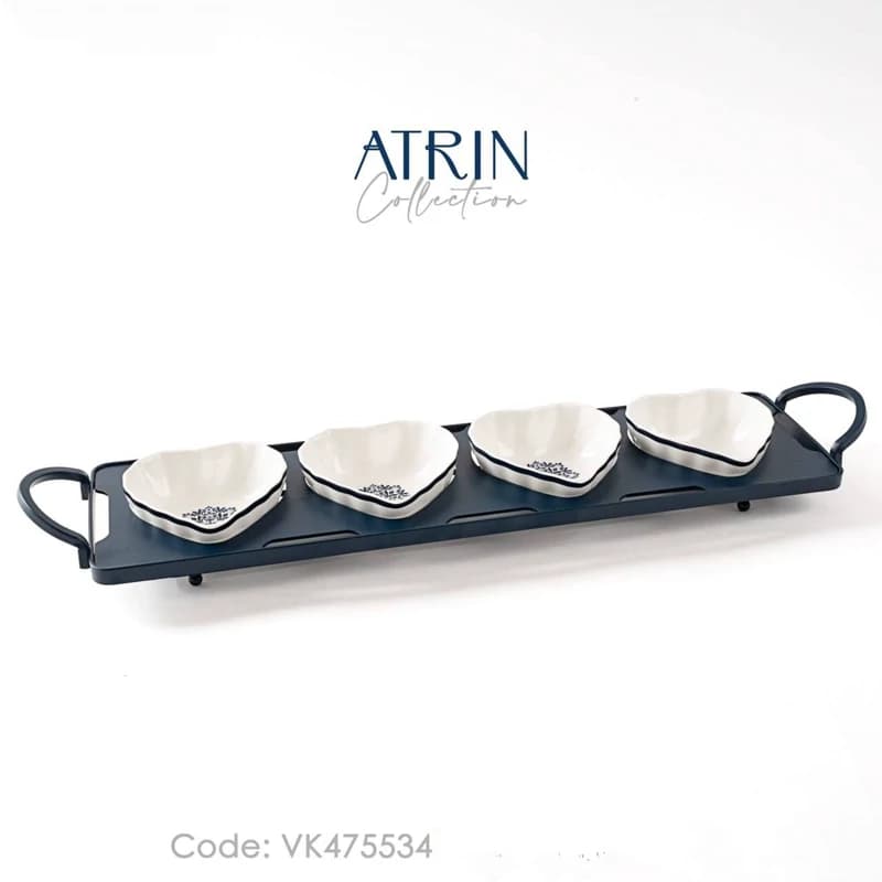 اردو خوری 4 خانه طرح قلب BVK بی وی کی مدل ATRIN کد VK475534 — تصویر ۲
