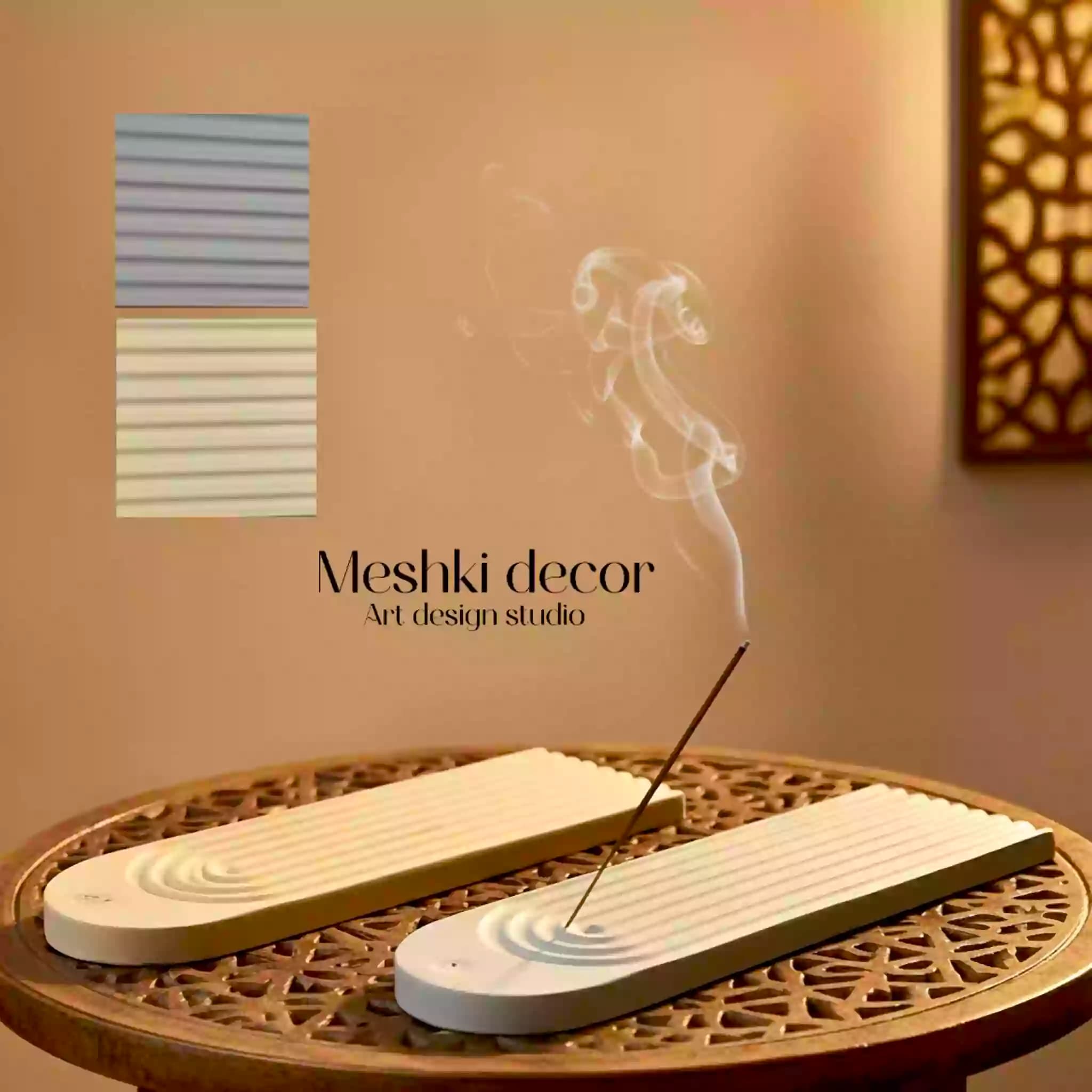 عود سوز رومیزی شیار دار مدل گنبدی — تصویر ۲