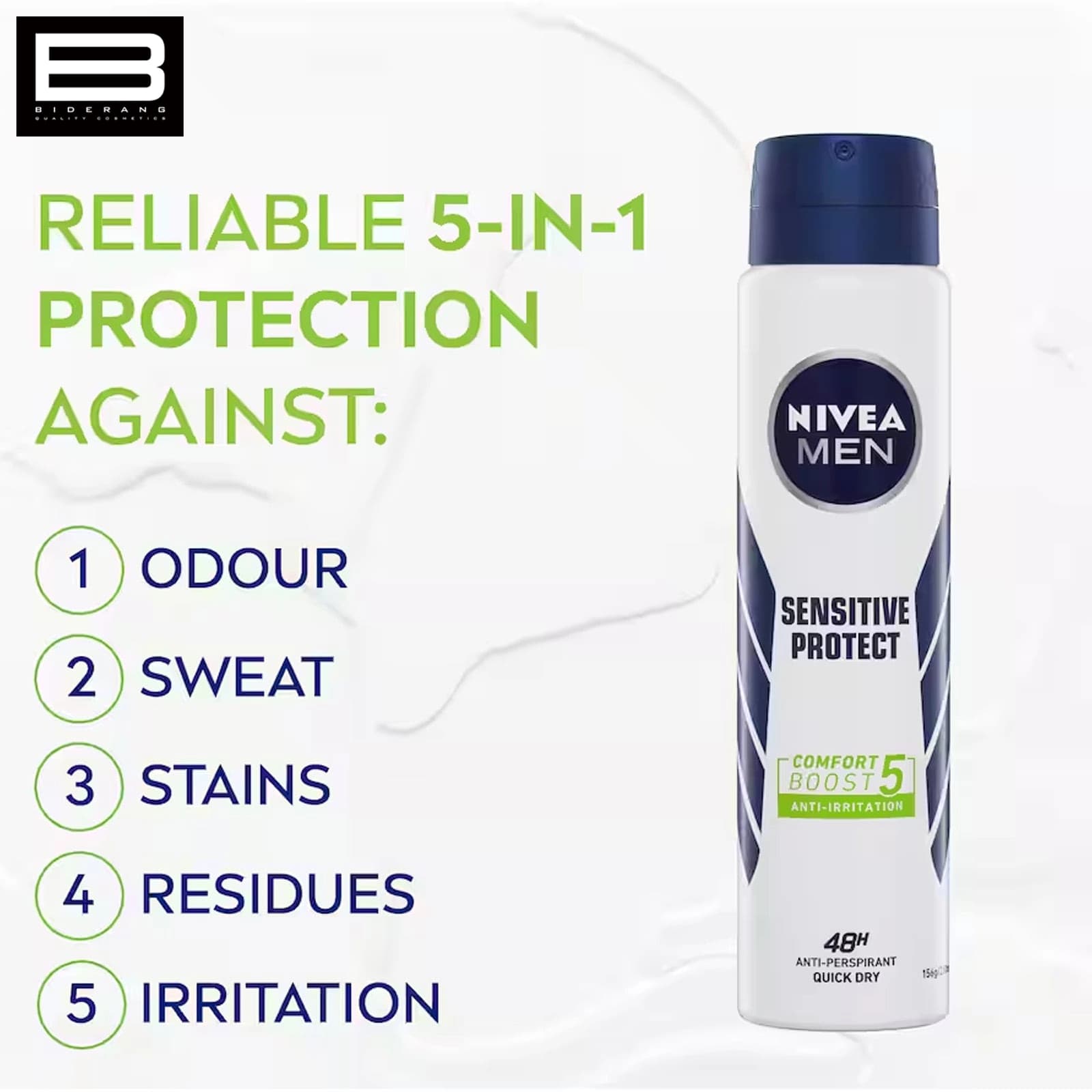 اسپری مردانه نیوآ Nivea مدل Sensitive Protect — تصویر ۵