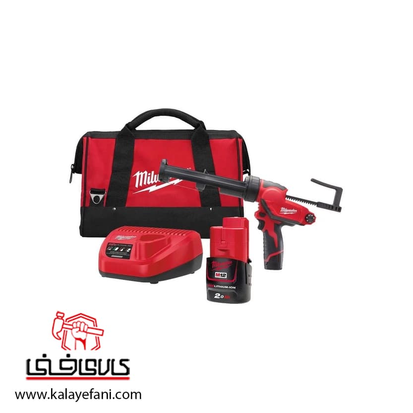 چسب زن کارتریج 310 میلی لیتر 12 ولت شارژی میلواکی مدل M12PCG/310C-201B — تصویر ۳