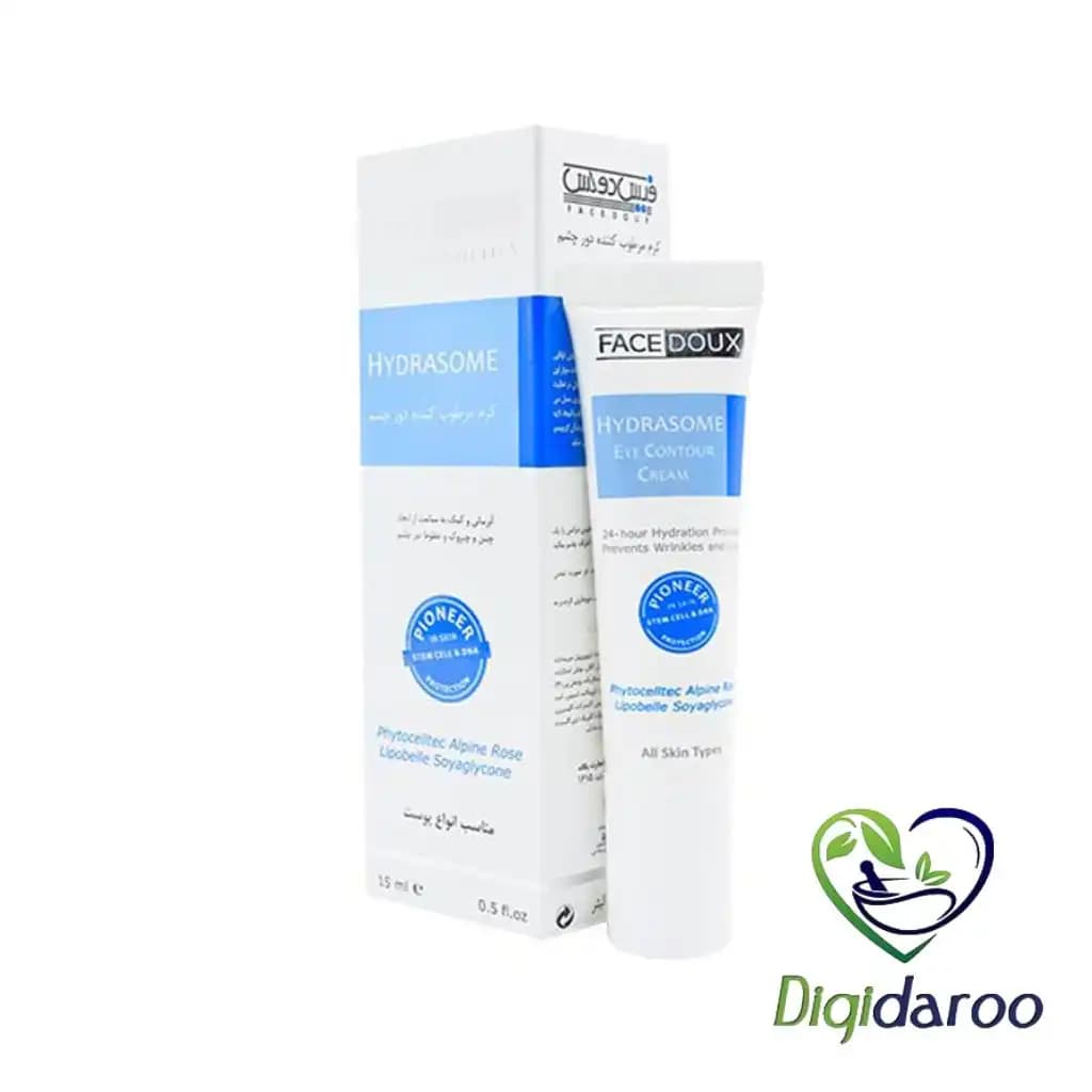 کرم مرطوب کننده دور چشم هیدرازوم (HYDRASOME EYE) فیس دوکس 15 میلی لیتری