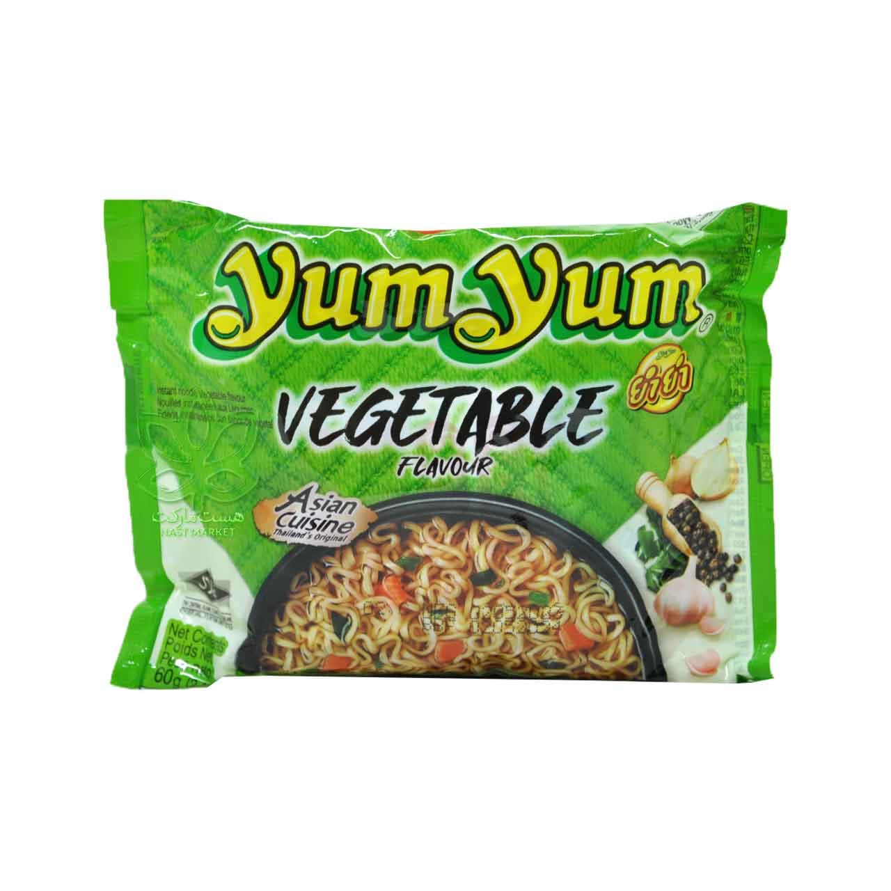 نودل با طعم سبزیجات ۶۰ گرم یام یام – yum yum