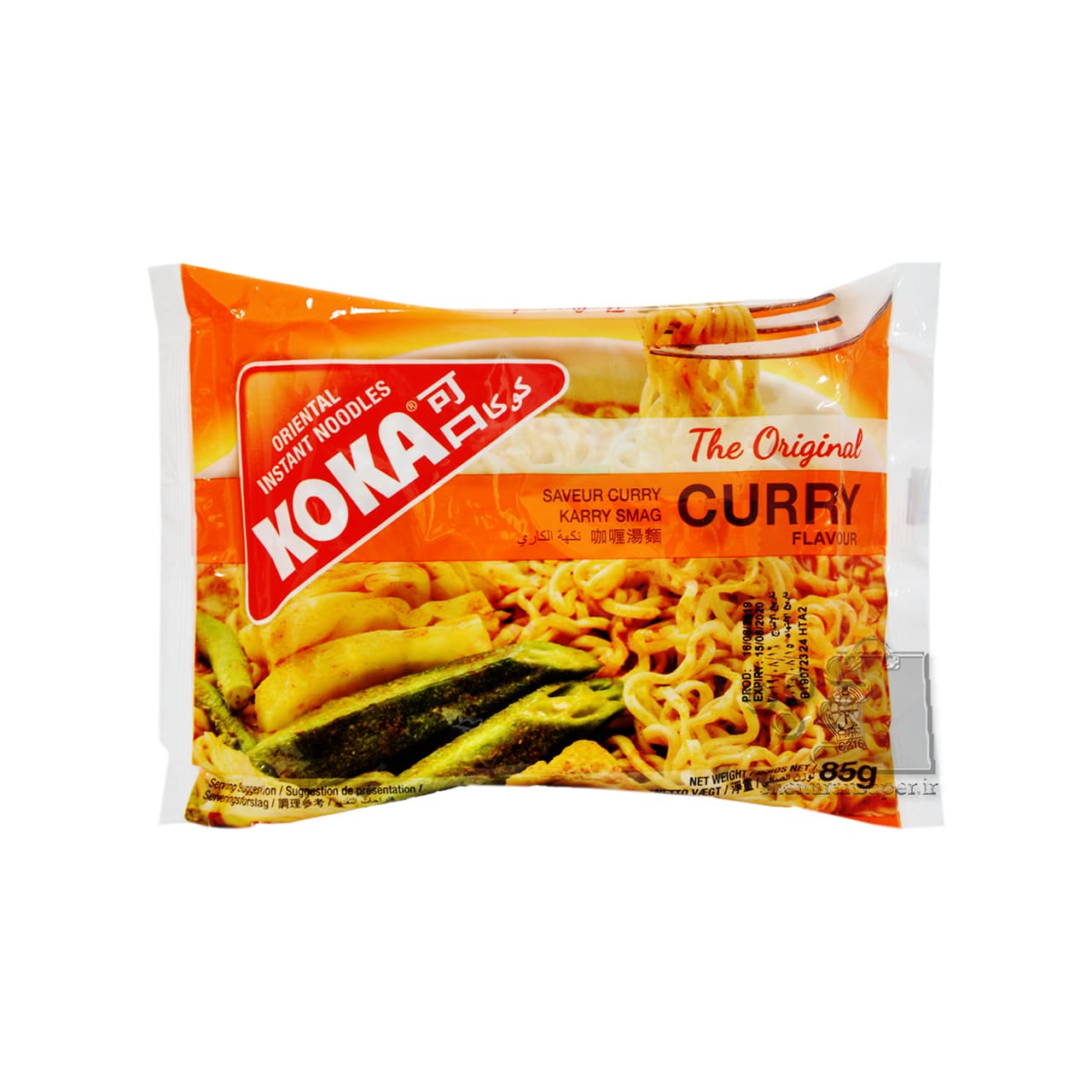 نودل با طعم کاری ۸۵ گرم کوکا – koka