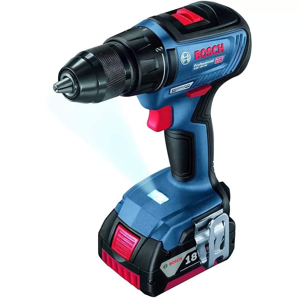 دریل پیچ گوشتی 18 ولت شارژی بوش براشلس مدل GSR 18V-50