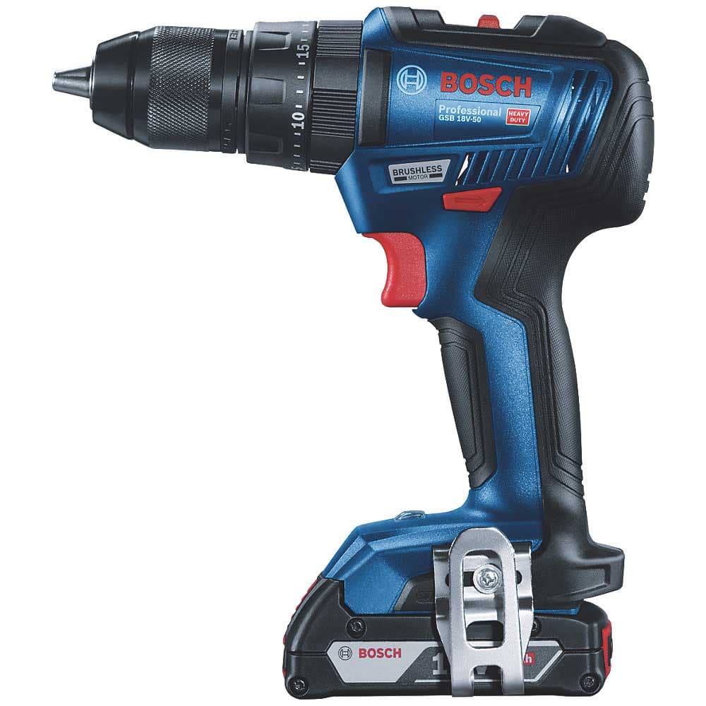 دریل پیچ گوشتی ضربه ای 18 ولت شارژی بوش براشلس مدل GSB 18V-50