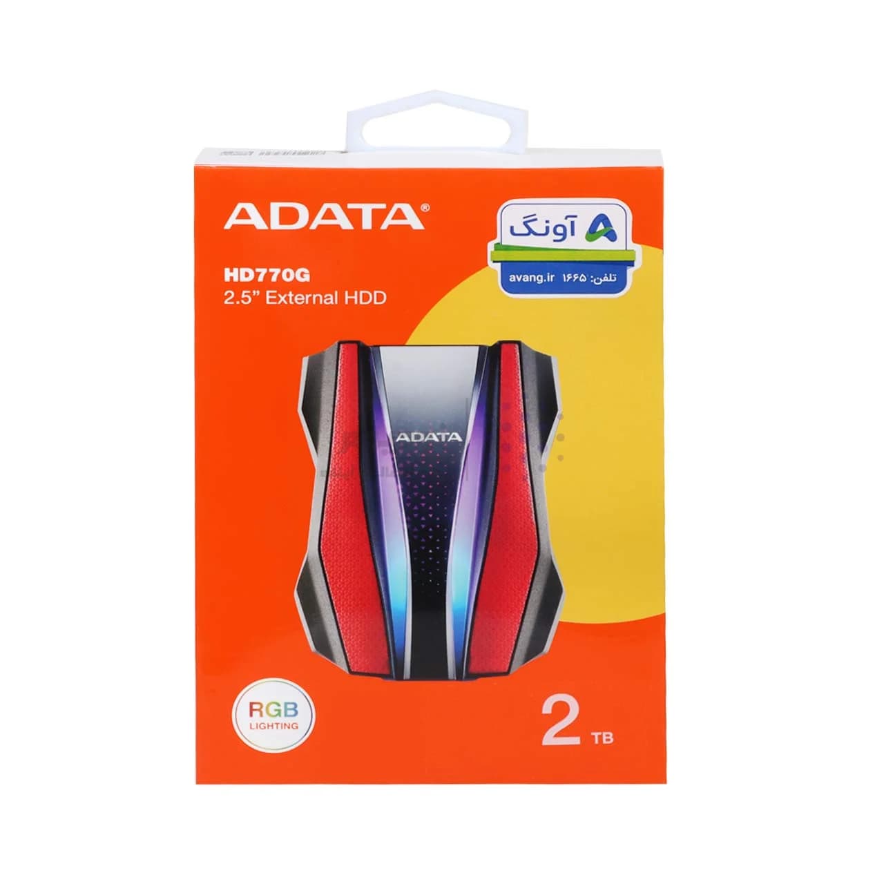 هارد اکسترنال ADATA مدل HD770G ظرفیت 2TB – مشکی قرمز (گارانتی شرکت آونگ) — تصویر ۵