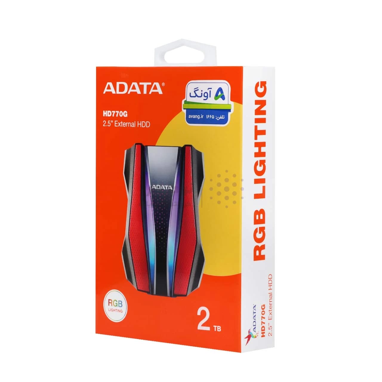 هارد اکسترنال ADATA مدل HD770G ظرفیت 2TB – مشکی قرمز (گارانتی شرکت آونگ) — تصویر ۶
