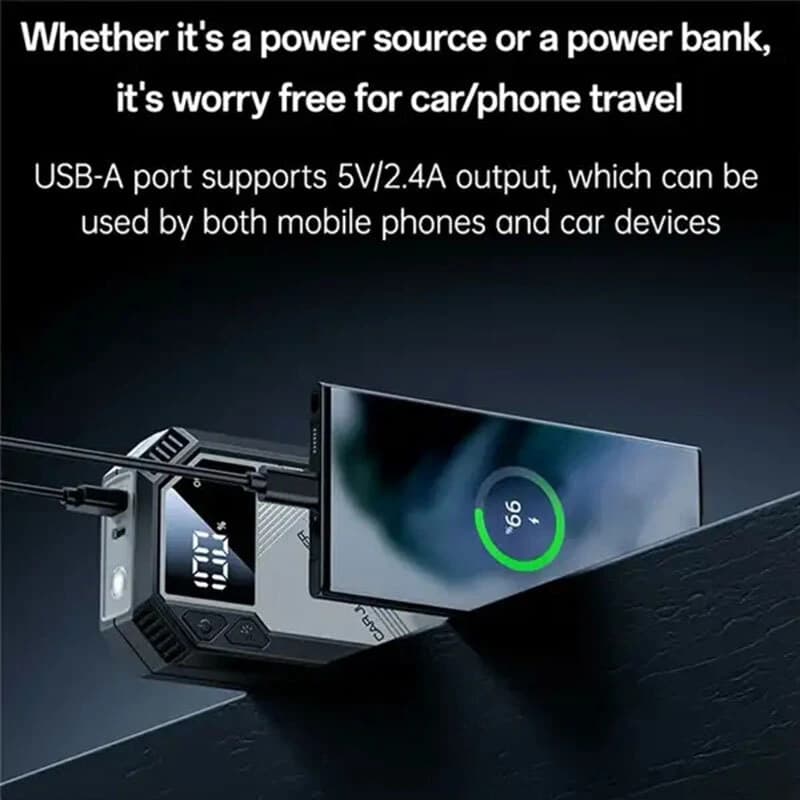 جامپ استارتر و پاور بانک یسیدو VC11 12W ظرفیت 6000 میلی آمپر ساعت — تصویر ۶