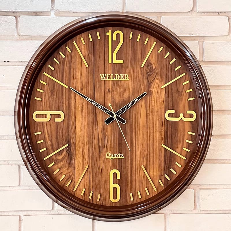 ساعت دیواری آنتیک طرح چوب کد 643