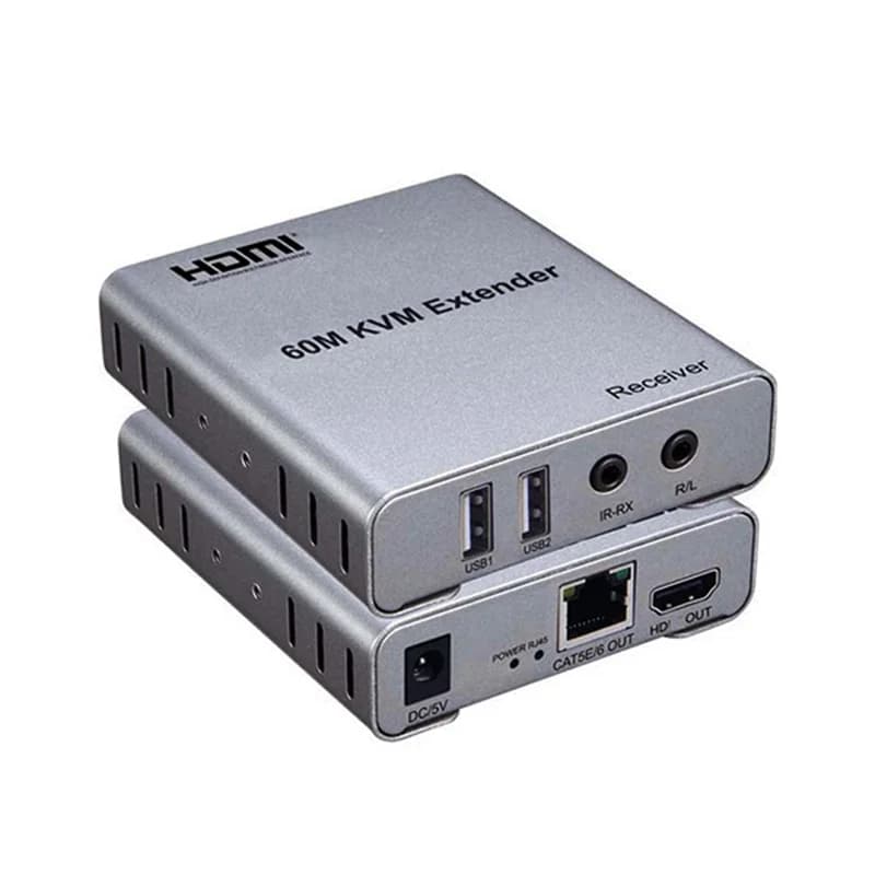 اکستندر HDMI KVM ونتولینک 60 متری با خروجی صدا