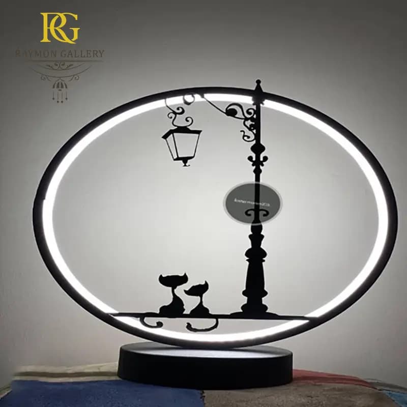 آباژور رومیزی گربه