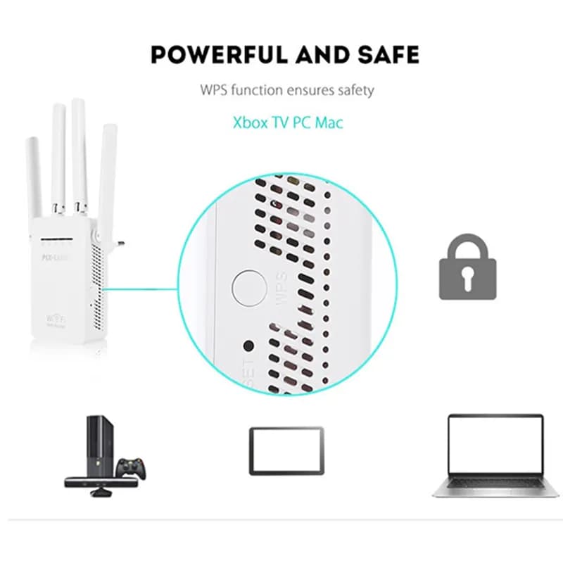 تقویت کننده و توسعه دهنده وایرلس پیکس لینک مدل LV-WR09 — تصویر ۴