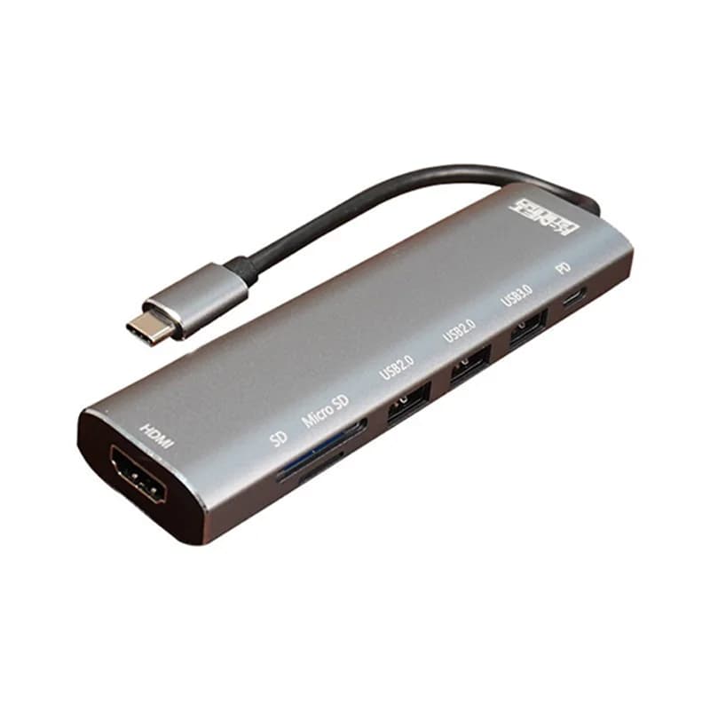 هاب 7 پورت Type-C کی نت پلاس KP-MFCMS407
