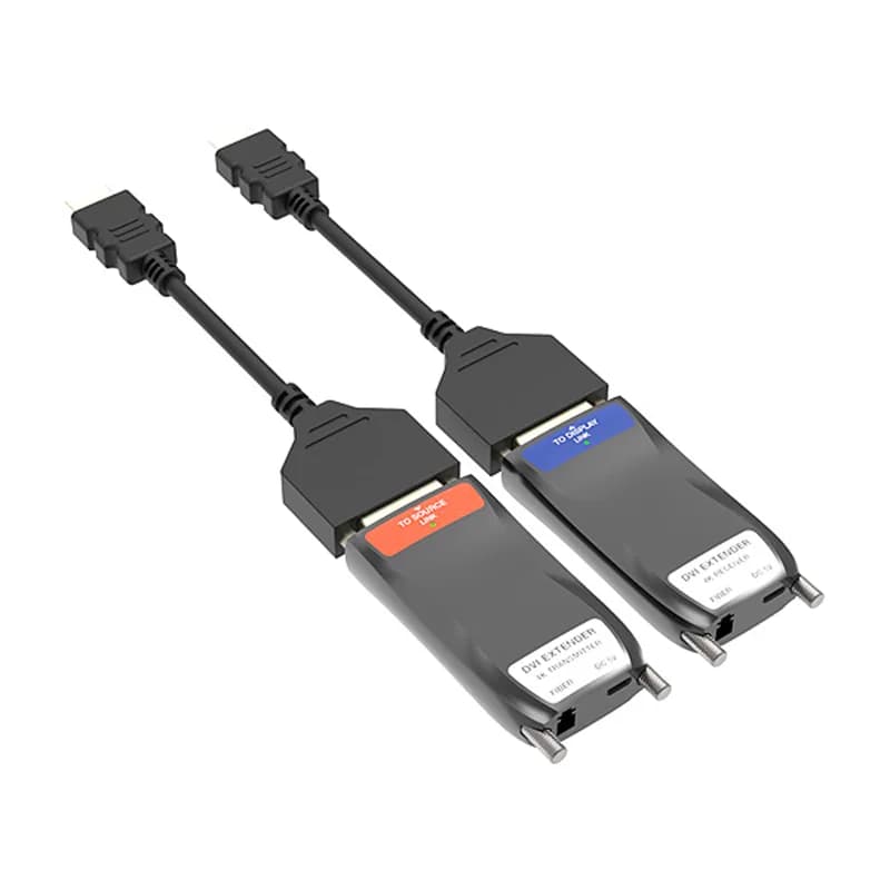 افزایش HDMI v2.0 (DVI mode) روی فیبر نوری تا 2 کیلومتر فرانت مدل FN-EF02