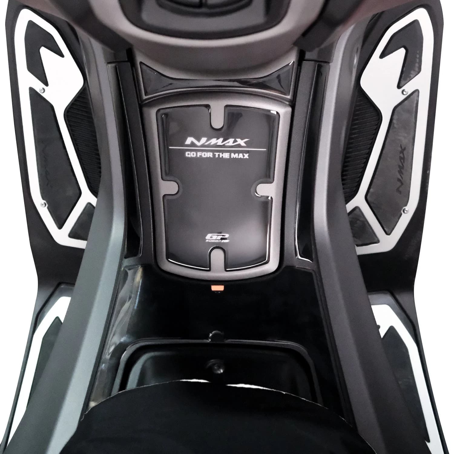 ست پد باک مشکی خط طوسی Nmax Turbo 2025 GP / ساخت ترکیه اصل — تصویر ۴