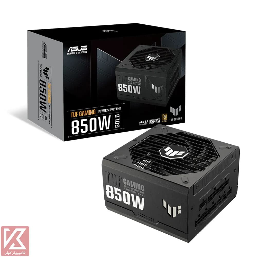 پاور ایسوس 850 وات فول ماژولار مدل TUF Gaming 850W Gold — تصویر ۲