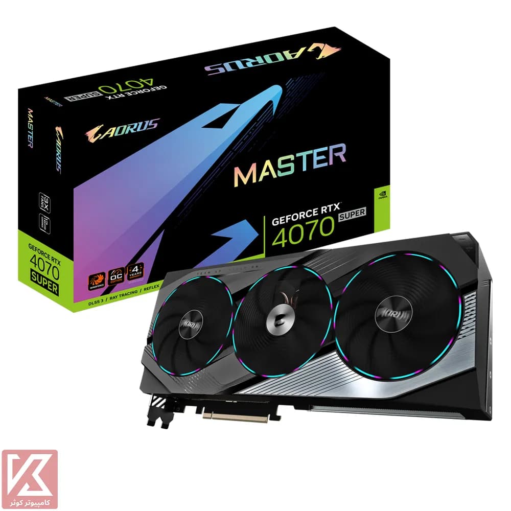 کارت گرافیک گیگابایت AORUS RTX 4070 SUPER MASTER 12G — تصویر ۲