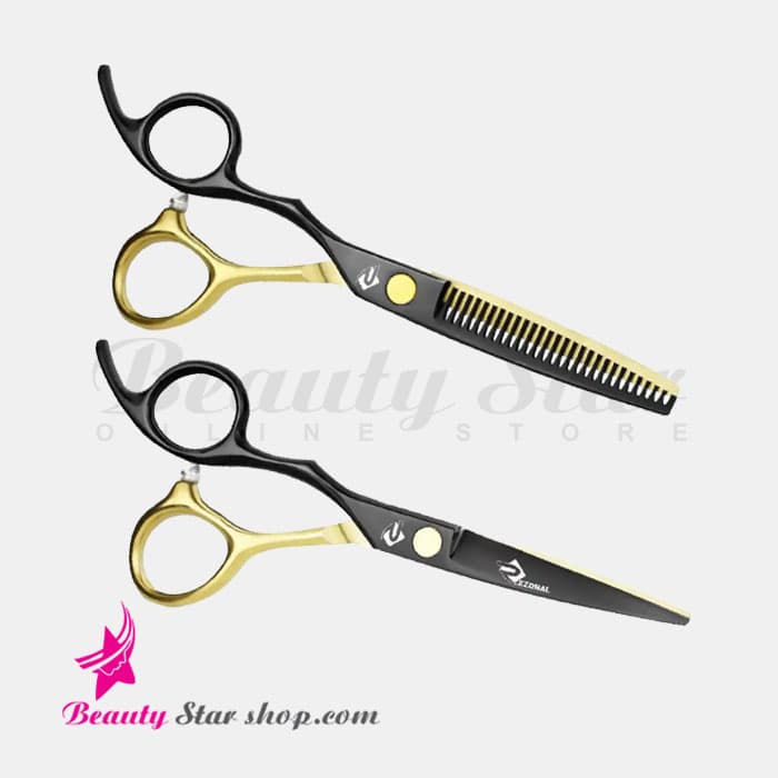 ست قیچی مستر چپ دست رزونال مدل بدون شیار M-19 سایز 5.5 اینچ