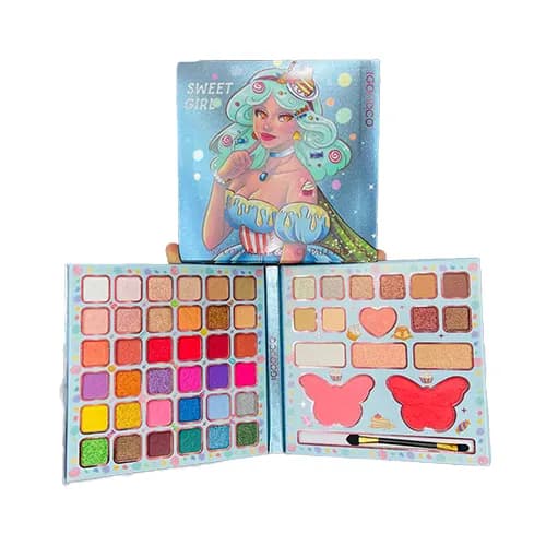 سايه 52 رنگ کتابی IGOODCO طرح پروانه
